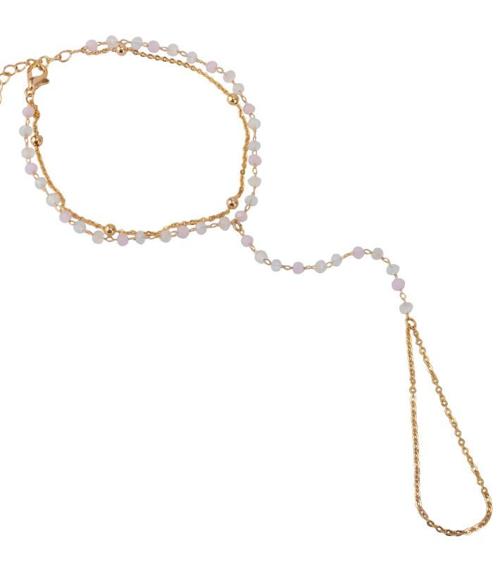 Opaline Layered Hand Chain