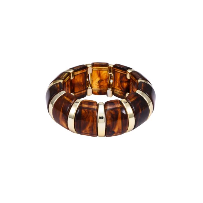 Chunky Resin Stretch Bracelet for Women