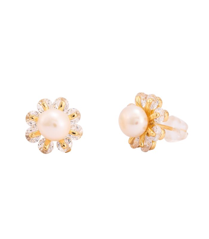 Blossom Pearl Stud Earrings